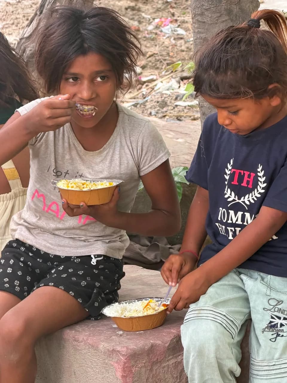 Hot meals on the street, every day we can
